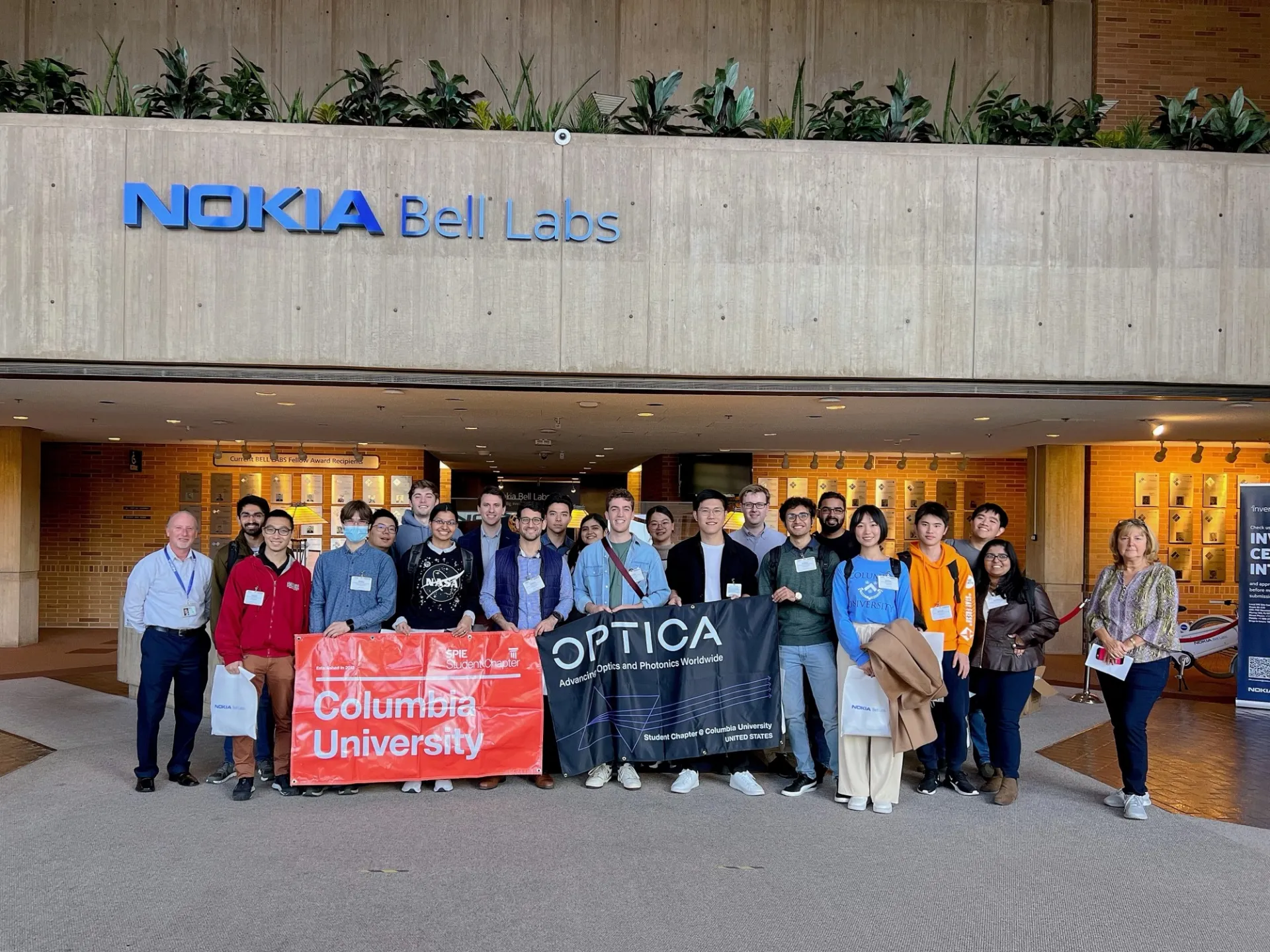 OPTICA/SPIE visit Bell Labs!