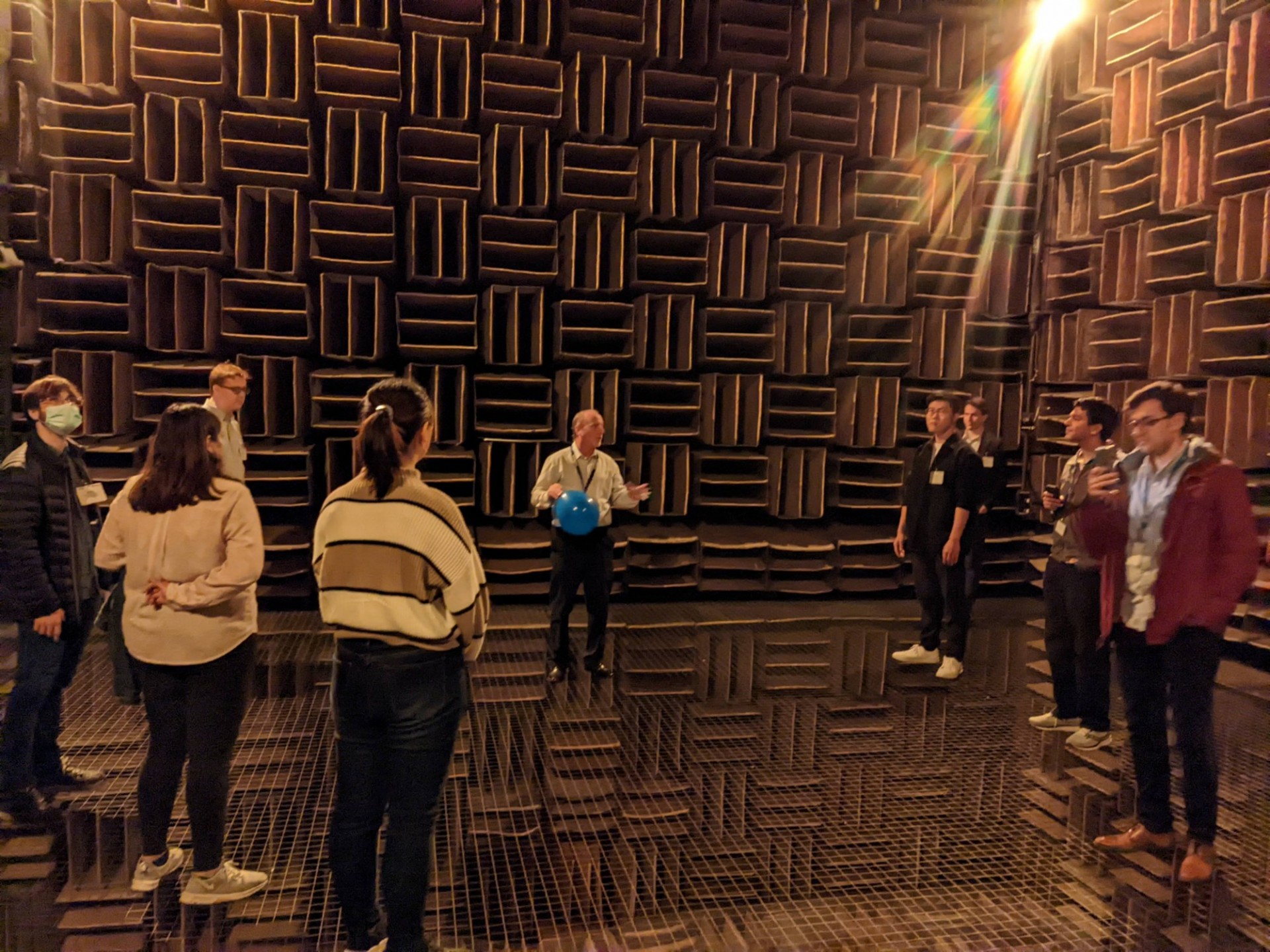 anechoic chamber at Bell Labs anechoic chamber at Bell Labs